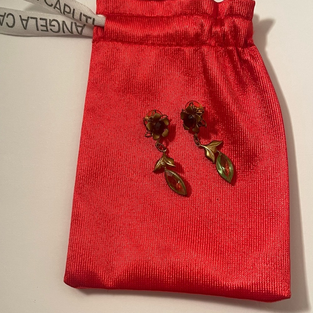 Angela Caputi Dangling Flower Earrings